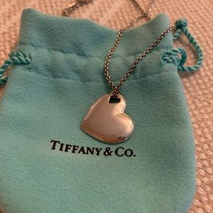 Tiffany &Co Heart Cutout Pendant Necklace